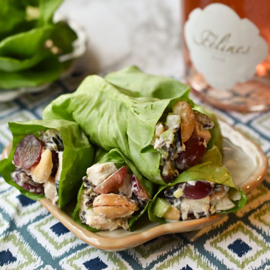 Wild Rice and Chicken Salad Lettuce