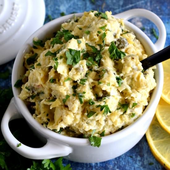 Artichoke Lemon Pesto with Capers