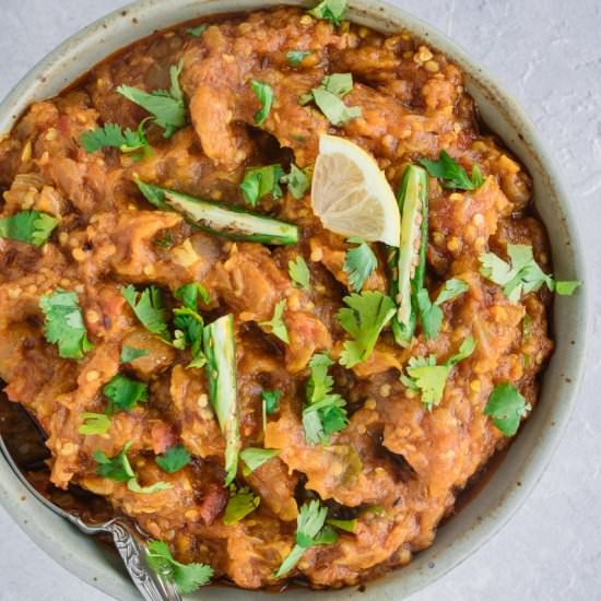 Smoked Eggplant Curry