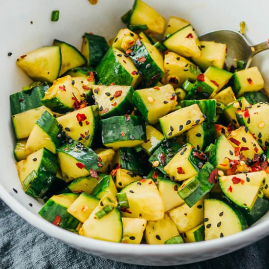 Spicy Asian Cucumber Salad