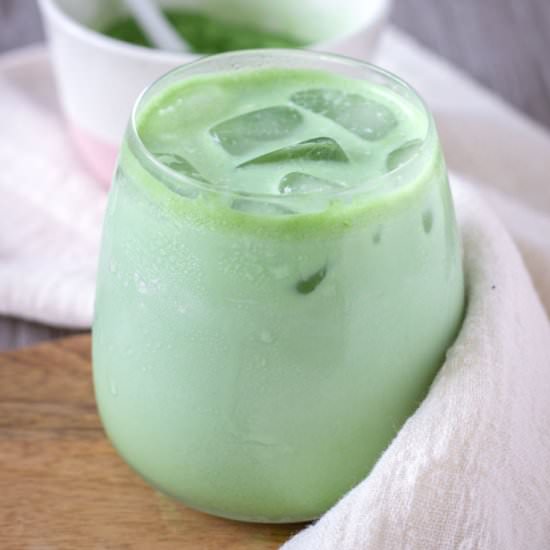 Iced Coconut Matcha Latte