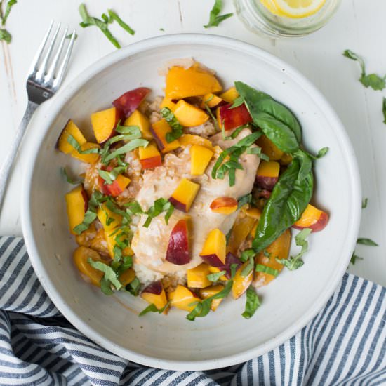 Instant Pot Peach Chicken & Basil