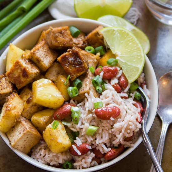 Jamaican Jerk Tofu Bowls