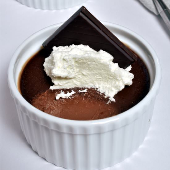 Dark Chocolate Pots de Creme