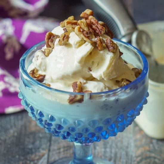Caramel Pecan Ice Cream Low Carb