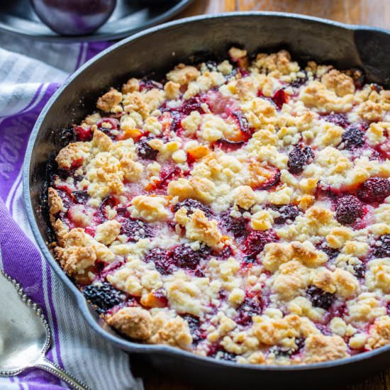 Plum Blackberry Bars