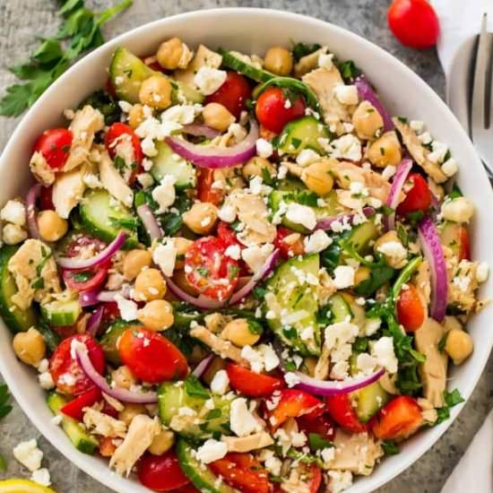 Chickpea Tuna Salad