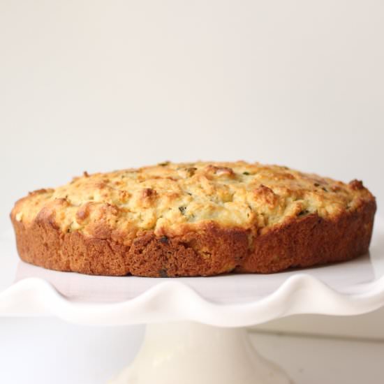 Lemon basil ricotta cake