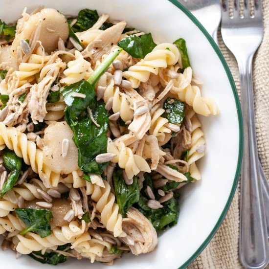 Asian Pasta & Spinach Salad (GF)