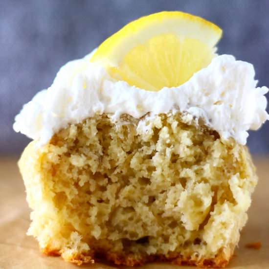 Gluten-Free Vegan Lemon Cupcakes