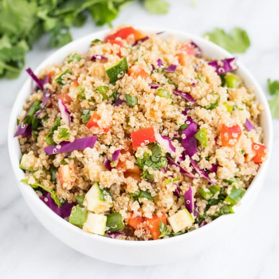 Low FODMAP Rainbow Quinoa Salad