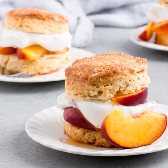 Brown Sugar Peach Shortcakes