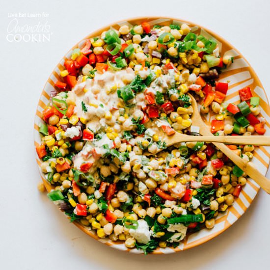 Sweetcorn and Chickpea Salad