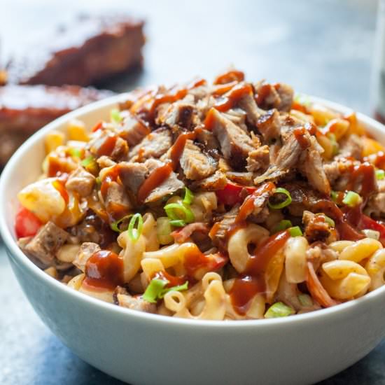 Leftover Rib Macaroni Salad