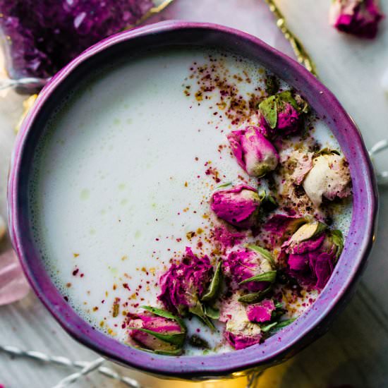 Rose Cardamom Almond Moon Milk