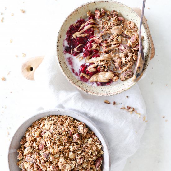 Soft Baked Maple Pecan Granola