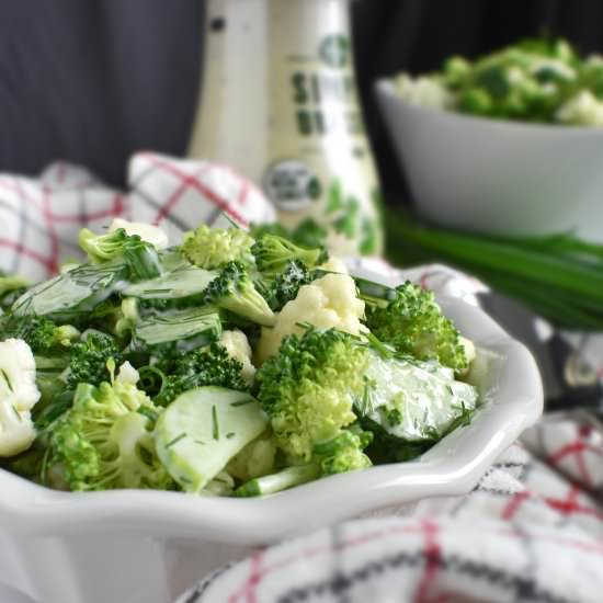 Broccoli Cauliflower Cucumber Salad