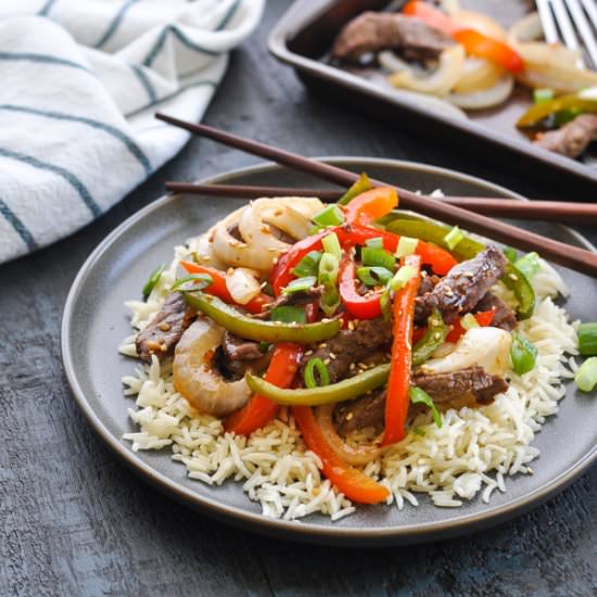 Dump-and-Bake Chinese Pepper Steak