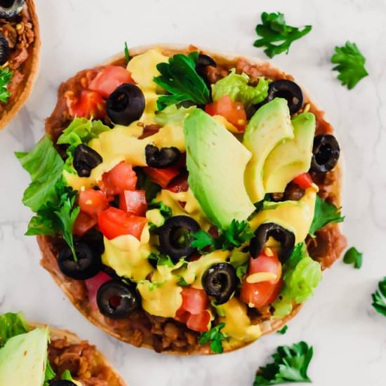 Vegan Sever Layer Tostadas