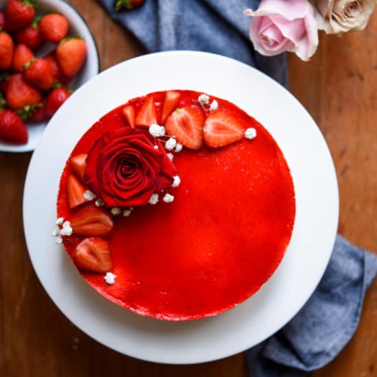 No-bake Strawberry Cheesecake