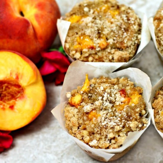 Peach Streusel Muffins