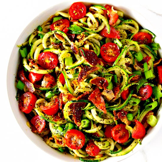 Bacon Zoodle Salad