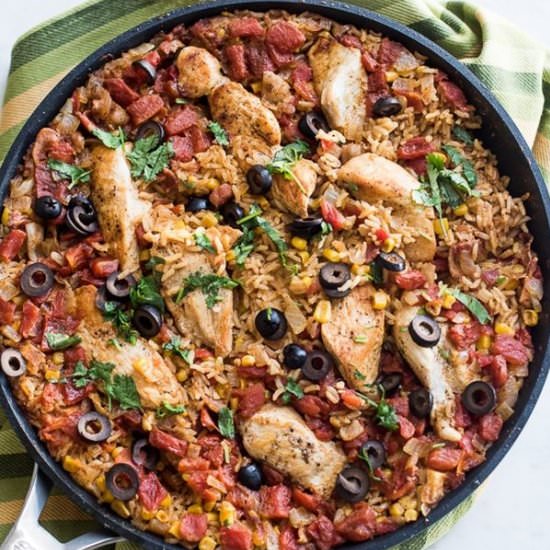 One Pot Taco Chicken and Rice