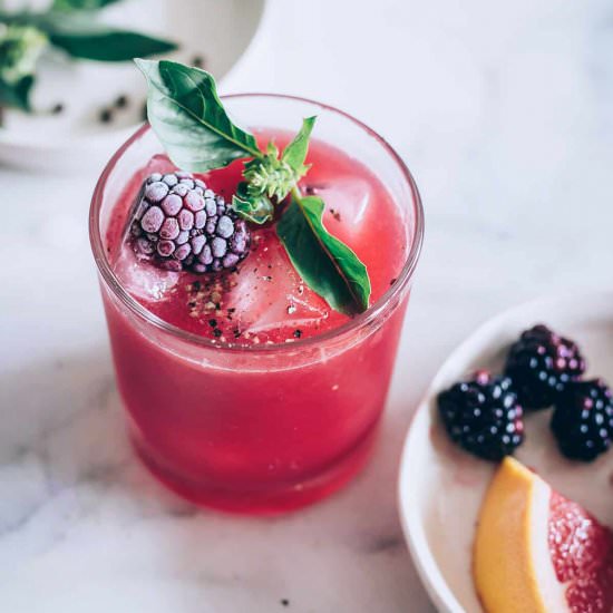 Blackberry Black Pepper Cocktail