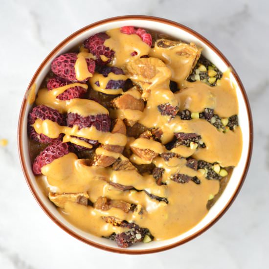 Fruit & Peanut Butter Coffee Oats