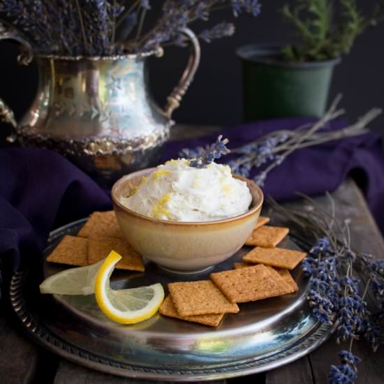 Lemon Lavender Goat Cheese Spread