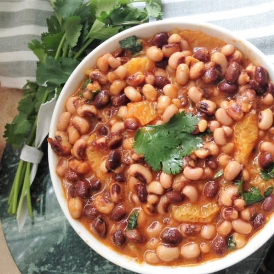 Black-Eyed Peas with Oranges