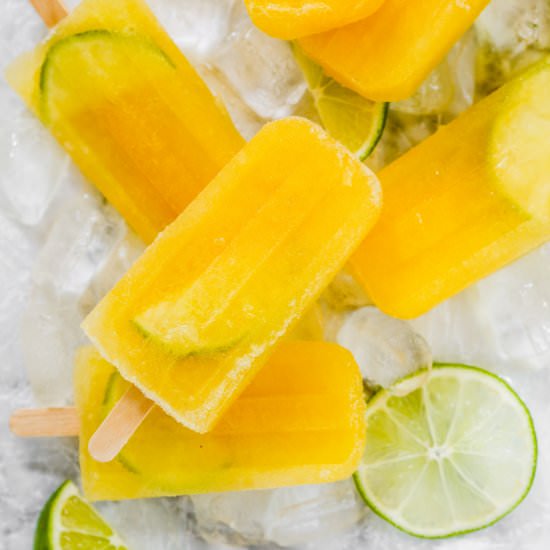 Smoky Mezcal Margarita Popsicles