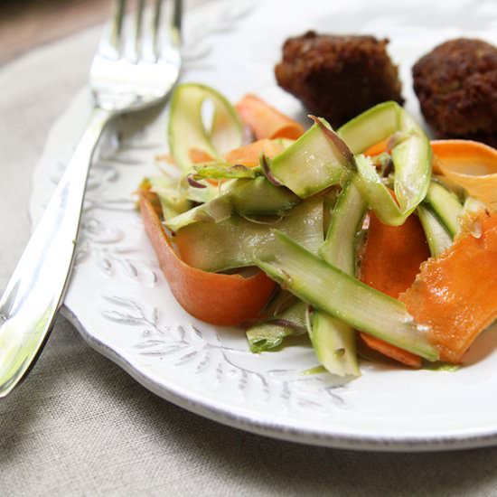 Asparagus Carrot Ribbon Salad