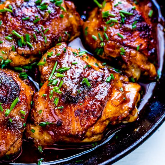 BBQ Baked Chicken Thighs Recipe