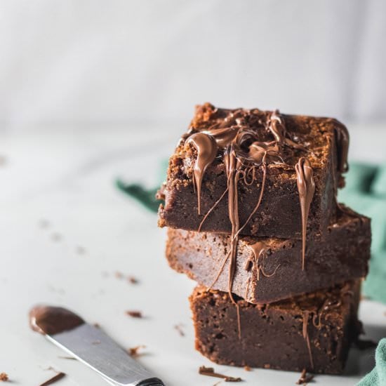 The Best Nutella Brownies