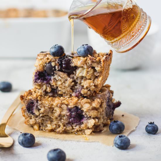 Baked Blueberry Banana Oatmeal