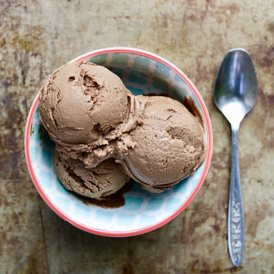 Chocolate Malted Vegan Ice Cream