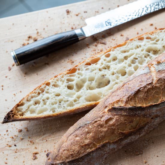 Sourdough baguettes