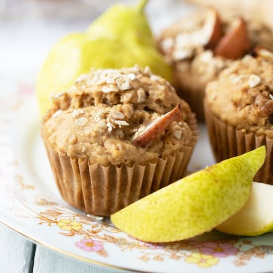 Pear Ginger Muffins