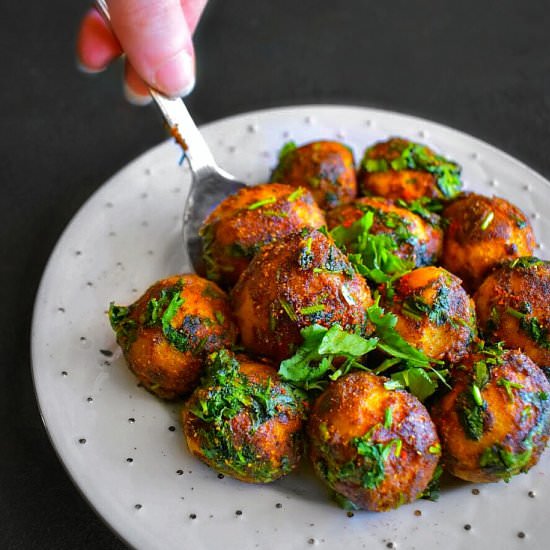 Spicy Indian Potatoes with Cilantro