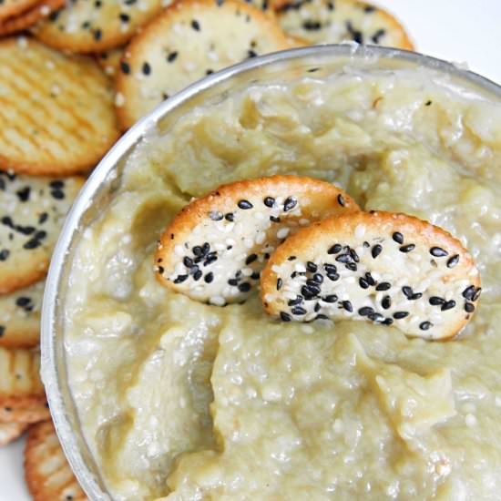 Eggplant dip with lemon & onion