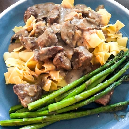 Instant Pot Beef Stroganoff