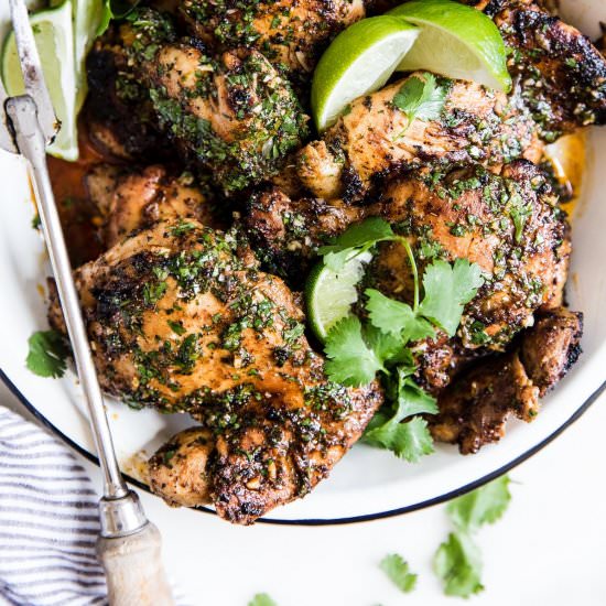 Cilantro Lime Chicken Thighs
