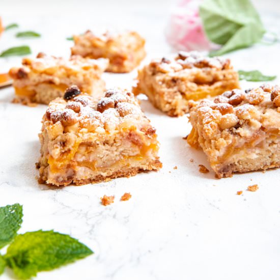 Buttery Peach White Chocolate Bars