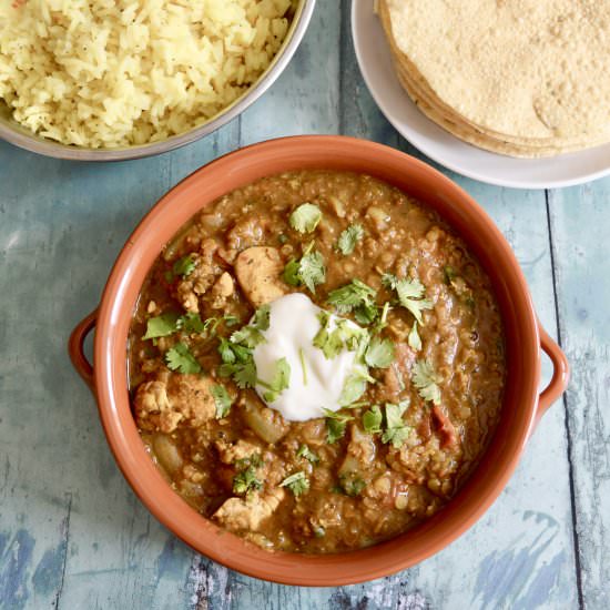 Chicken Dhansak