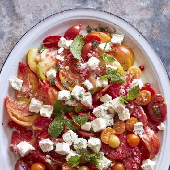 Heirloom Tomato Goat Cheese Salad