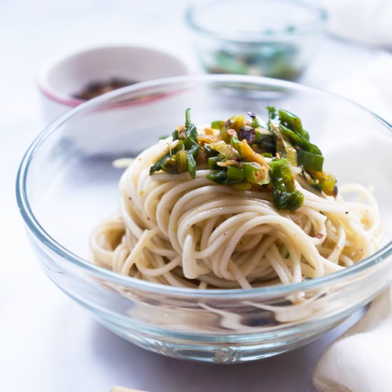 Spicy Ginger and Scallion Noodles