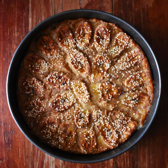 Vietnamese Banana & Bread Cake