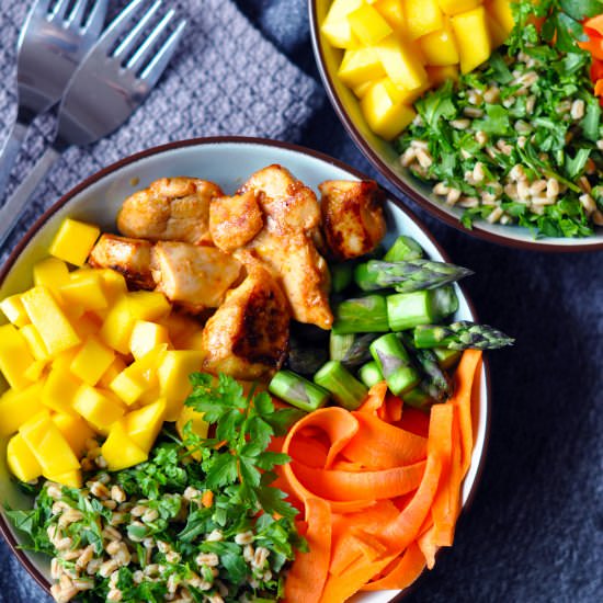 Mango Chicken Salad Bowl