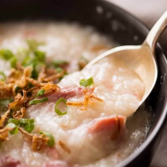 Chinese Ham Bone Rice Soup